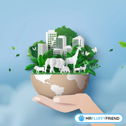 Artistic depiction symbolising the connection between wildlife and urban life for World Animal Day 2025