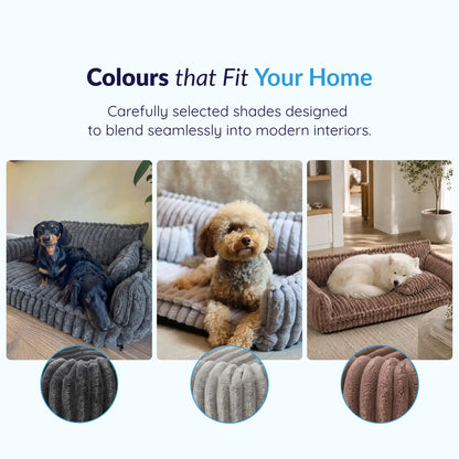 Dog Sofa Bed – Washable Dog Sofa & Settee for Medium & Large Dogs, 4 Sizes (60–120 cm)