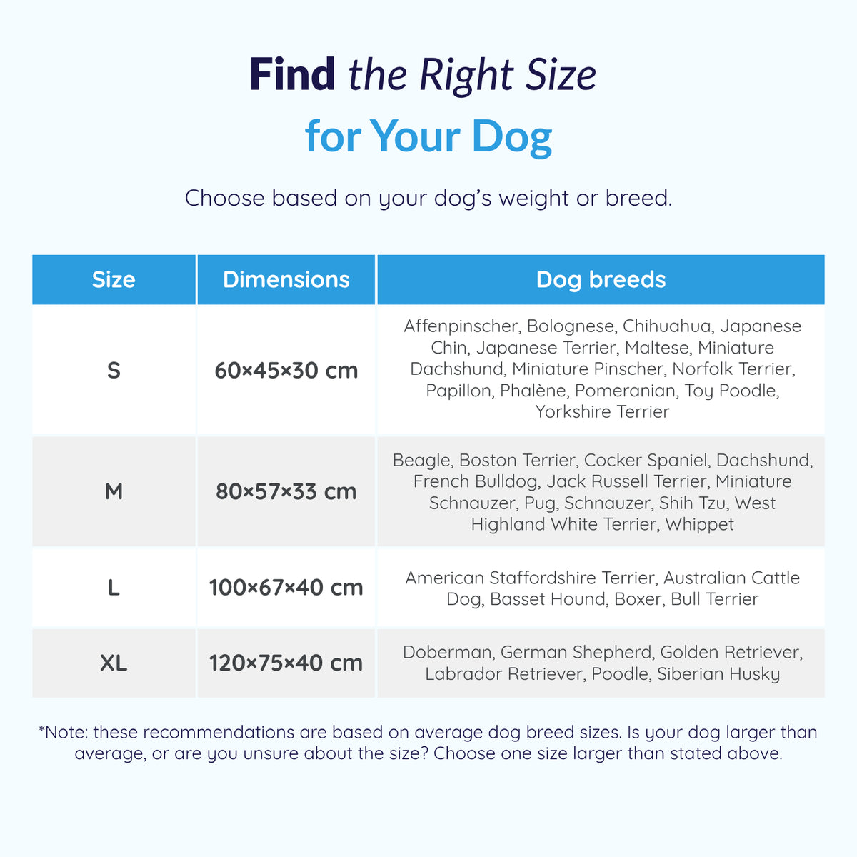Dog Sofa Bed – Washable Dog Sofa & Settee for Medium & Large Dogs, 4 Sizes (60–120 cm)