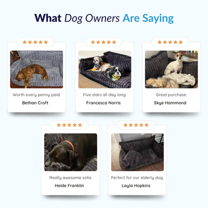 Dog Sofa Bed – Washable Dog Sofa & Settee for Medium & Large Dogs, 4 Sizes (60–120 cm)