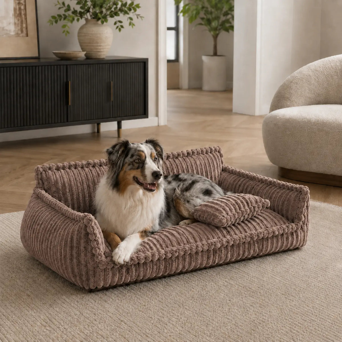 Dog Sofa Bed – Washable Dog Sofa & Settee for Medium & Large Dogs, 4 Sizes (60–120 cm)