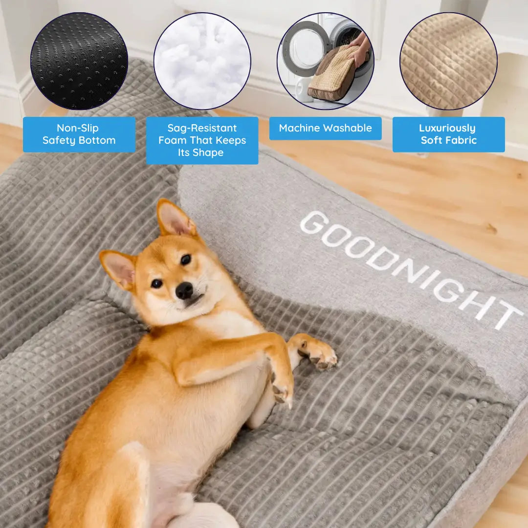 Large Dog Cushion Bed – Washable Dog Cushion, 3 Sizes (80–120 cm)