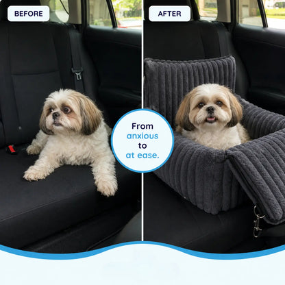 MrFluffyFriend™ - Safe & Cosy Dog Car Seat